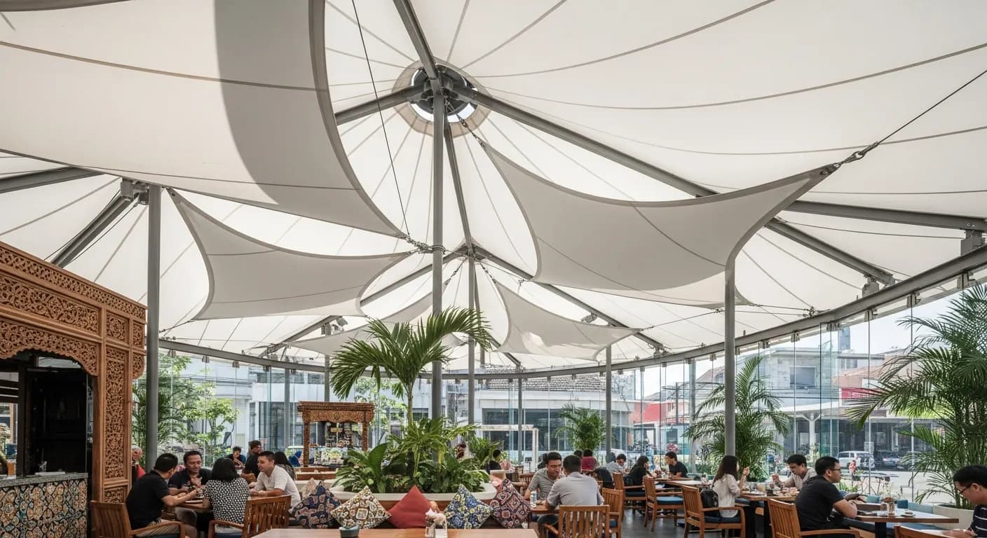 Atap Membran Komersial