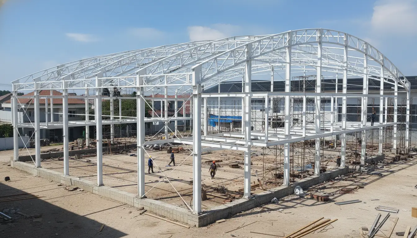 Hasil Pemasangan Rangka Membrane